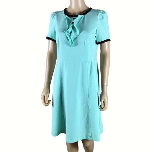 Retro Turquoise Dress - Picture 1 of 7